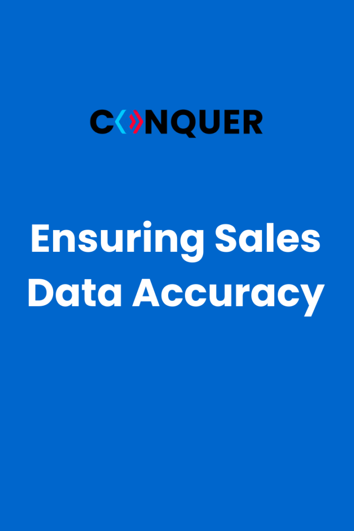 Ensuring sales data accuracy